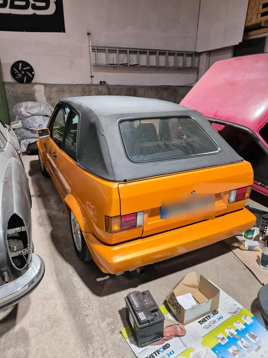 Gebraucht VW Golf Cabriolet 95 PS (69 kW) 1984 Orange Cabrio