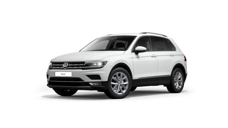 Pure white Gebraucht 2020 VW Tiguan Highline SUV | 26.950 € (Fairer Preis) - Bild 1/4