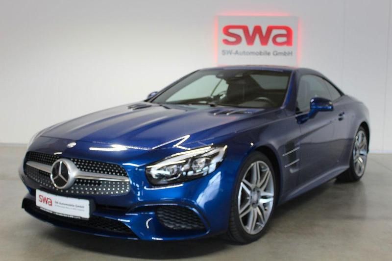 Blau Gebraucht 2016 Mercedes SL500 AMG Cabrio | 72.000 € (Fairer Preis) - Bild 1/3