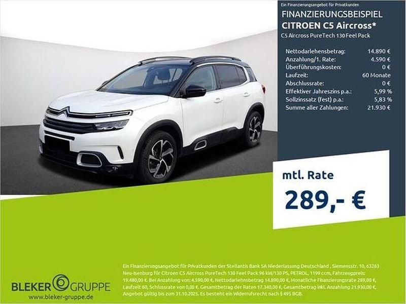 Perlmutt weiß Gebraucht 2022 Citroën C5 Aircross Feel SUV | 17.780 € (Guter Preis) - Bild 1/3