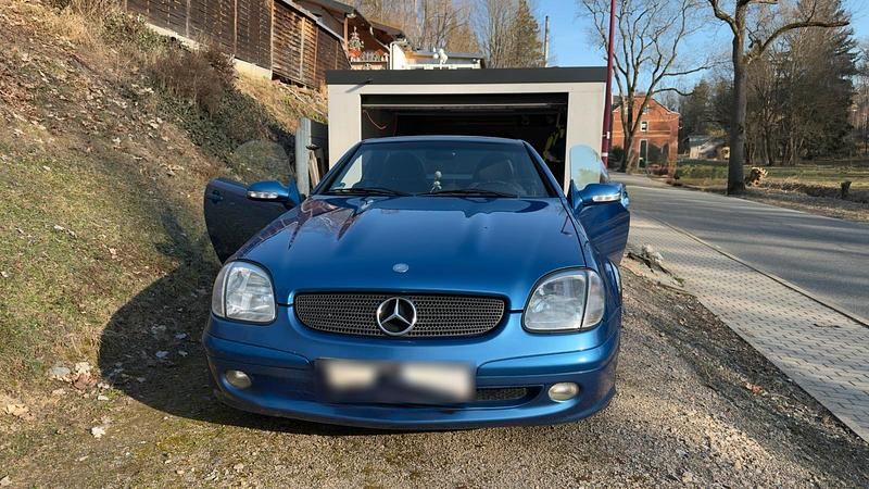 Gebraucht Mercedes SLK200 2000 Blau Cabrio