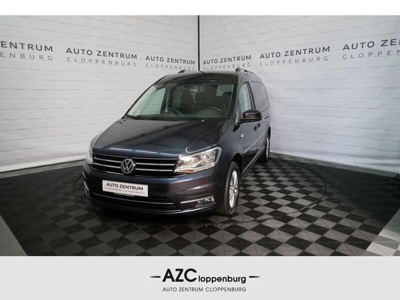 Blau Gebraucht 2020 VW Caddy Maxi Highline Van / Kleinbus | 21.950 € - Bild 1/4
