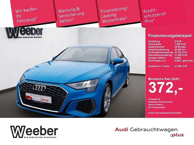 Gebraucht Audi A3 S-Line 116 PS (85 kW) 2022 Blau Limousine