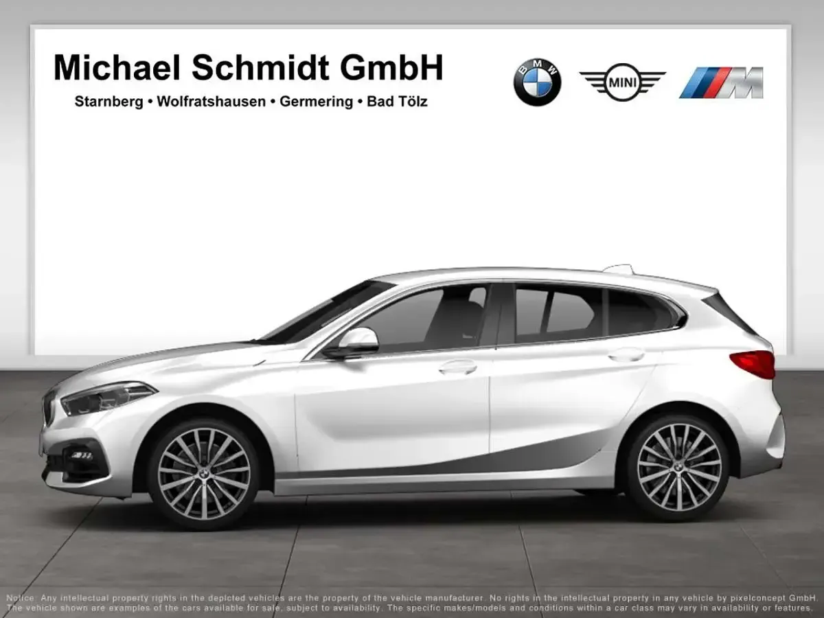 Gebraucht BMW 118 Advantage 136 PS (100 kW) 2023 Alpinweiß uni Kleinwagen