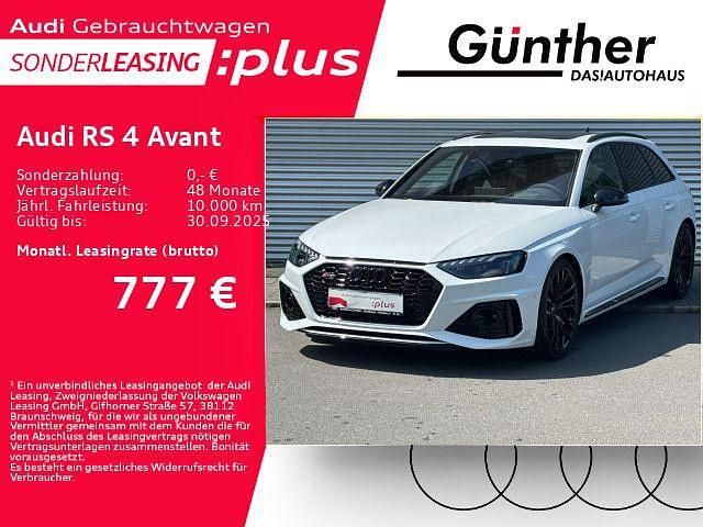 Gletscherweiß metallic Gebraucht 2024 Audi RS4 Ambiente Kombi | 79.989 € (Fairer Preis) - Bild 1/4