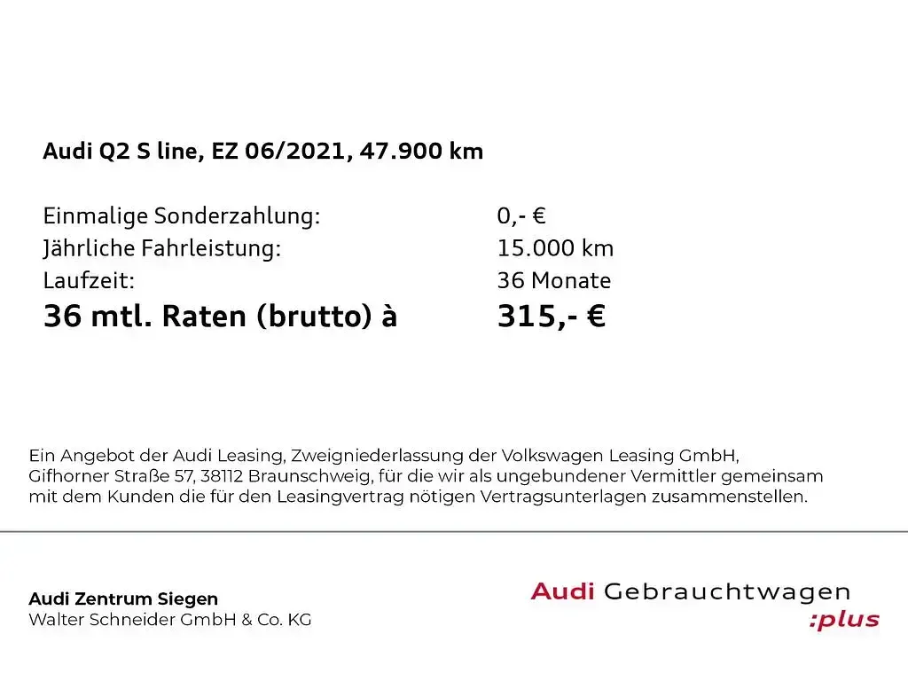 Gebraucht Audi Q2 S-Line 110 PS (80 kW) 2021 Tangorot metallic SUV