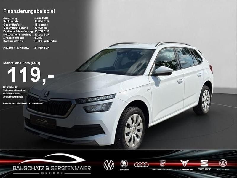 Moon weiss (weiss) Gebraucht 2023 Skoda Kamiq Tour SUV | 21.310 € (Guter Preis) - Bild 1/4