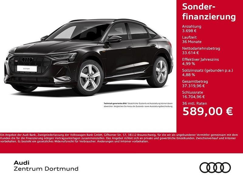 Gebraucht Audi e-tron Sportback S-Line 300 kW (408 PS) 2023 Schwarz SUV