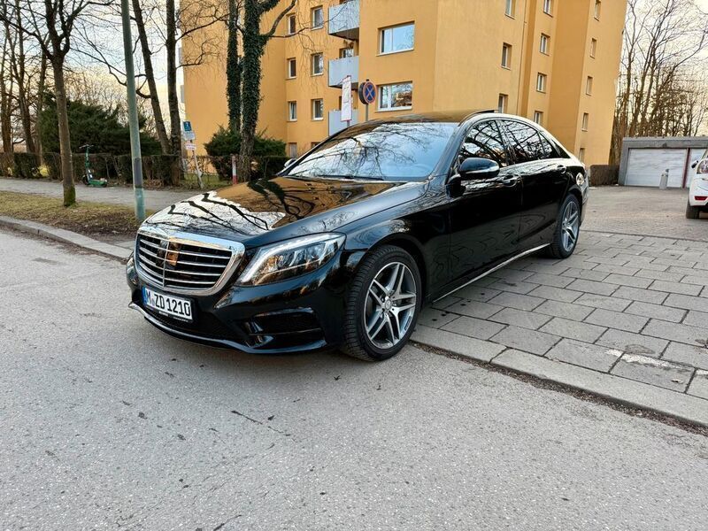 Schwarz Gebraucht 2016 Mercedes S350 AMG line Limousine | 55.700 € (Teuer) - Bild 1/4
