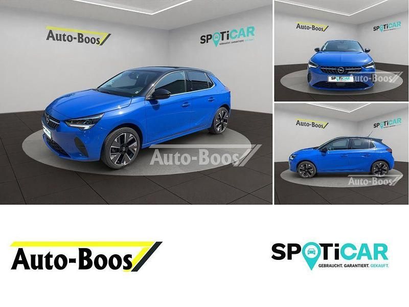 Gebraucht Opel Corsa-e Elegance 100 kW (136 PS) 2022 Voltaik blau metallic/dach karbon schwarz metallic Kleinwagen