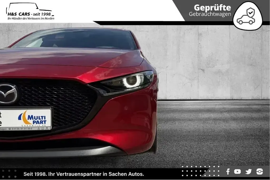 Gebraucht Mazda 3 116 PS (85 kW) 2019 Rot Limousine