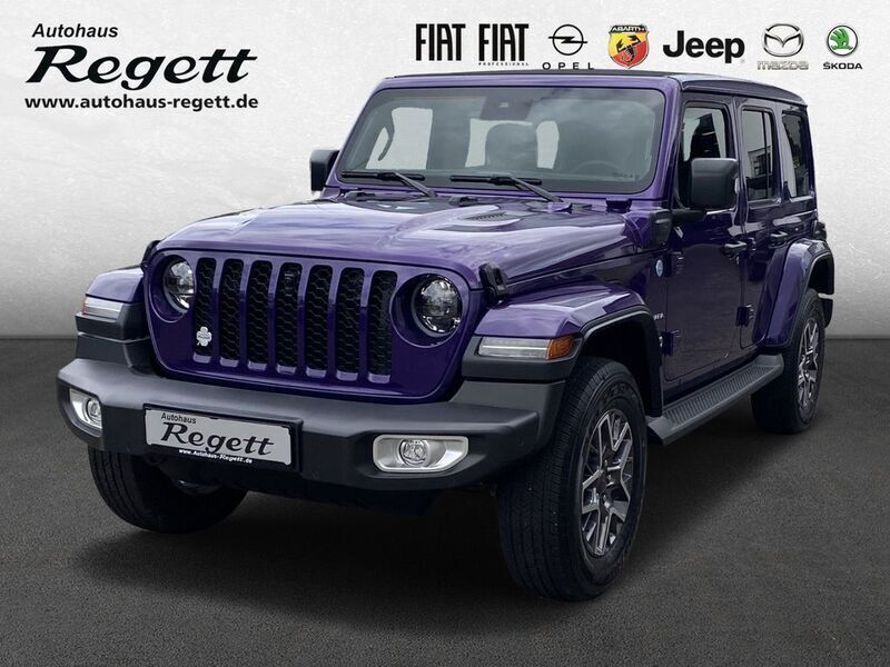 Violett Gebraucht 2023 Jeep Wrangler Unlimited Sahara SUV | 67.990 € (Fairer Preis) - Bild 1/4