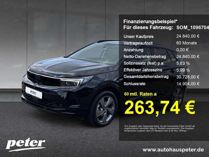 Lackierung schwarz perla nera/ Gebraucht 2024 Opel Grandland X GS Line SUV | 24.840 € (Fairer Preis) - Bild 1/4