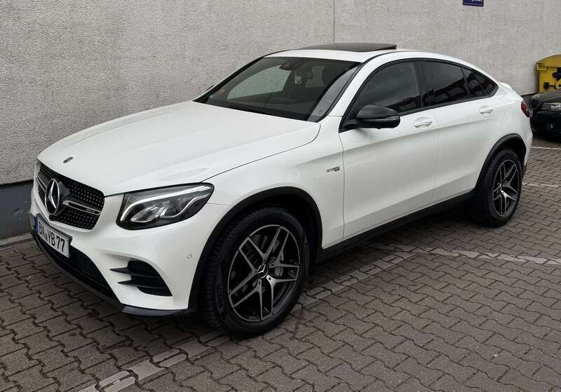Weiß Gebraucht 2019 Mercedes GLC43 AMG AMG Coupé | 40.990 € (Superpreis) - Bild 1/4