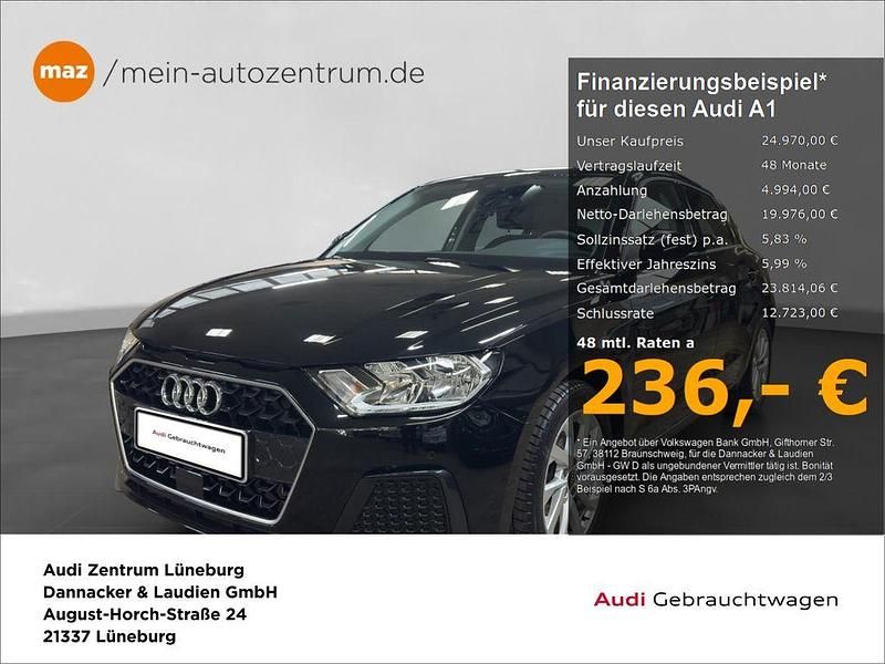 Mythosschwarz Gebraucht 2024 Audi A1 Sportback Advanced Kleinwagen | 24.970 € (Guter Preis) - Bild 1/4