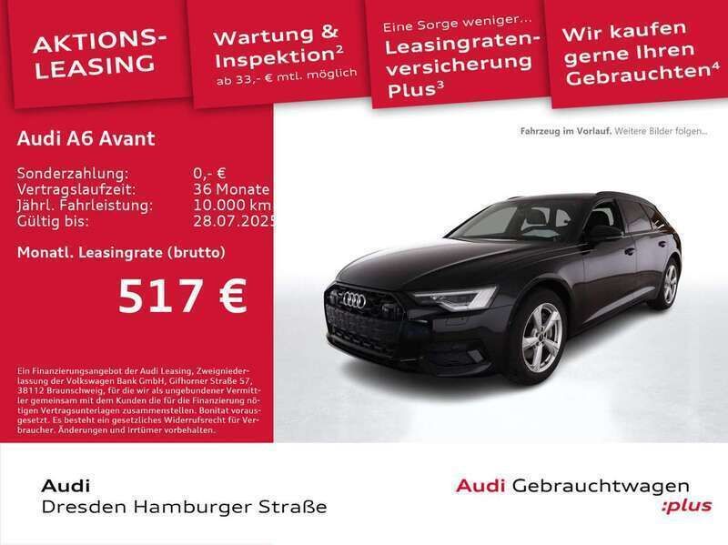 Schwarz Gebraucht 2025 Audi A6 Advanced Plus Kombi | 56.890 € - Bild 1/3