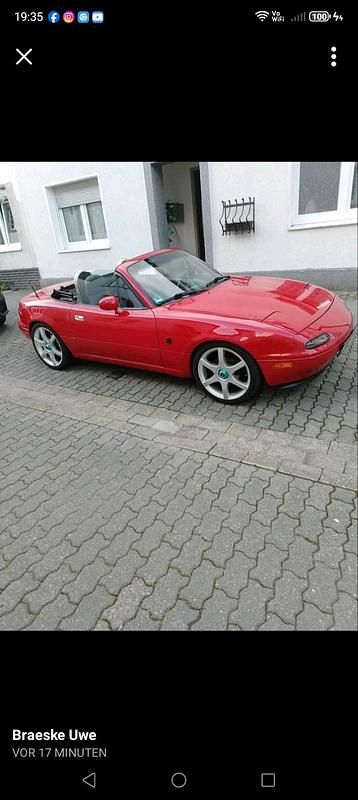 Gebraucht Mazda MX5 115 PS (84 kW) 1993 Rot Cabrio