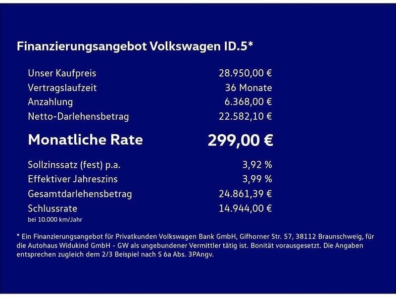 Gebraucht VW ID.5 Pro Performance 150 kW (204 PS) 2023 Grau SUV