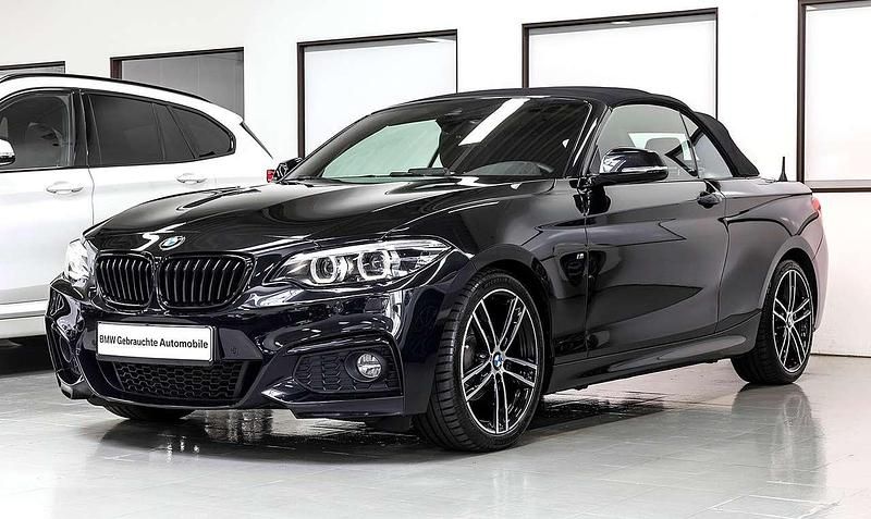 Saphirschwarz Gebraucht 2018 BMW 218 M Sport Cabrio | 23.000 € (Fairer Preis) - Bild 1/4
