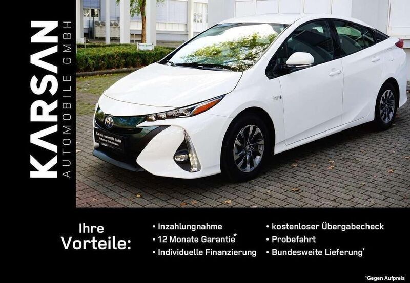 Super white 2 Gebraucht 2018 Toyota Prius Plug-in Hybrid Kleinwagen | 17.599 € (Superpreis) - Bild 1/4