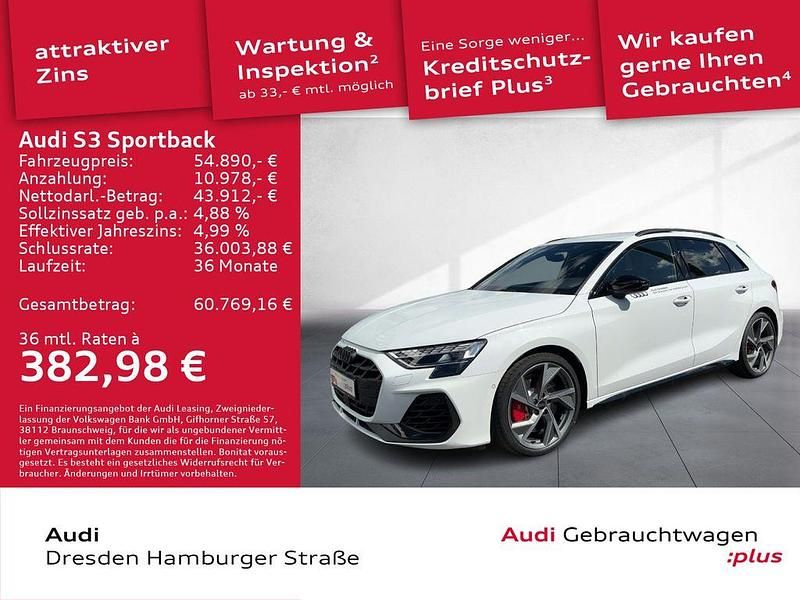Arkonaweiß Gebraucht 2025 Audi S3 Ambiente Limousine | 54.890 € - Bild 1/3
