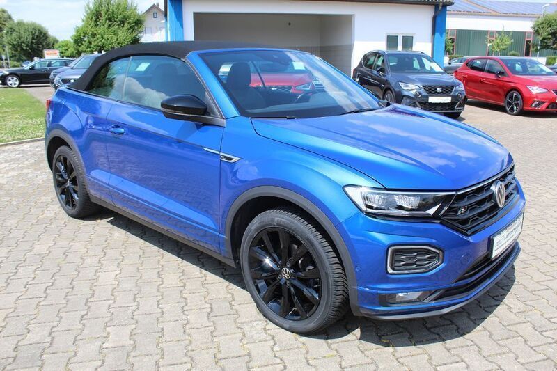 Gebraucht VW T-Roc Cabriolet R-line 150 PS (110 kW) 2021 Blau Cabrio