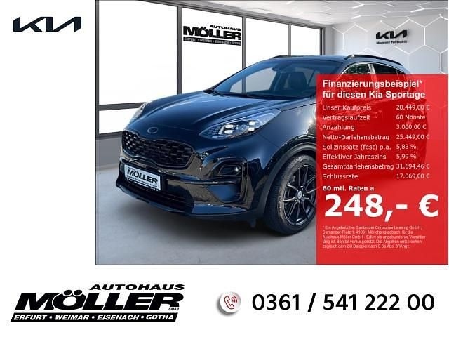 Zilinaschwarz metallic Gebraucht 2021 Kia Sportage SUV | 28.449 € (Teuer) - Bild 1/4