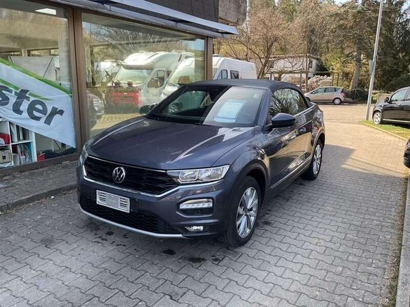 Rauchgraumetallic Gebraucht 2021 VW T-Roc Cabriolet Style Cabrio | 23.490 € (Guter Preis) - Bild 1/4