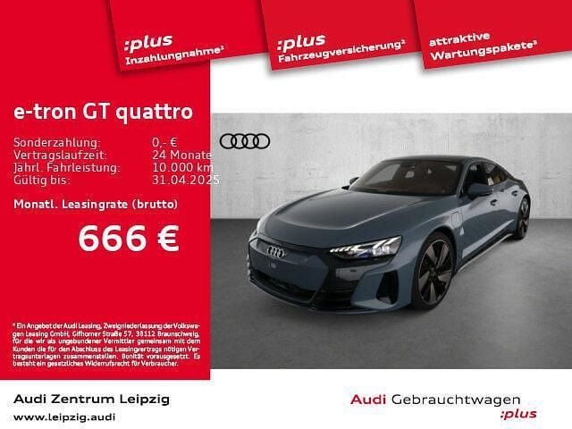 Kemoragrau metallic Gebraucht 2023 Audi e-tron GT quattro Ambiente Limousine | 75.120 € (Teuer) - Bild 1/1