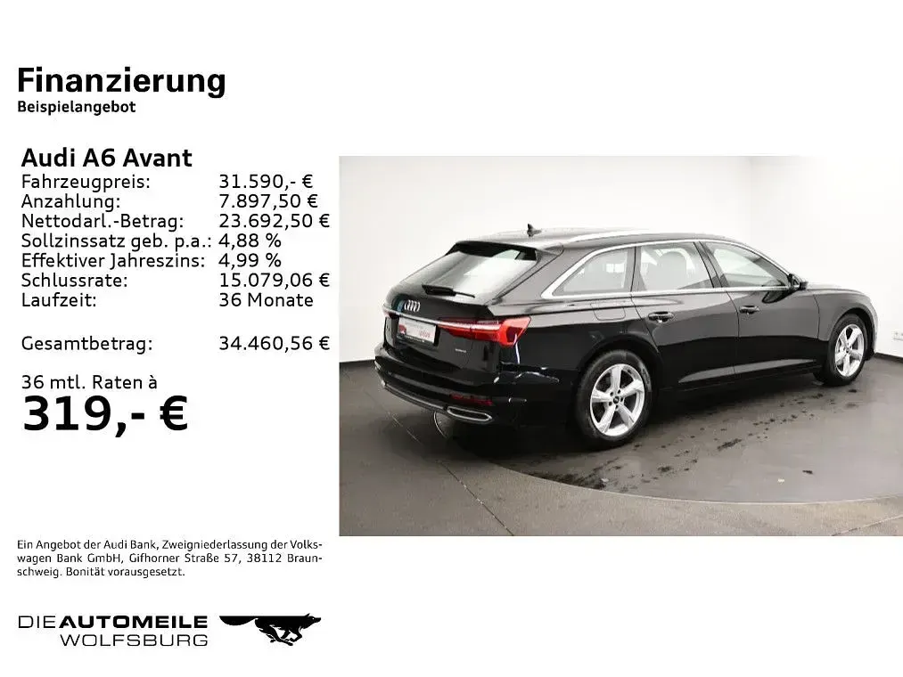Gebraucht Audi A6 Sport 204 PS (150 kW) 2022 Brillantschwarz Kombi