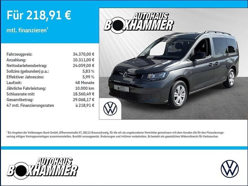 Neu VW Caddy 116 PS (85 kW) 2025 Indiumgrau metallic Van / Kleinbus