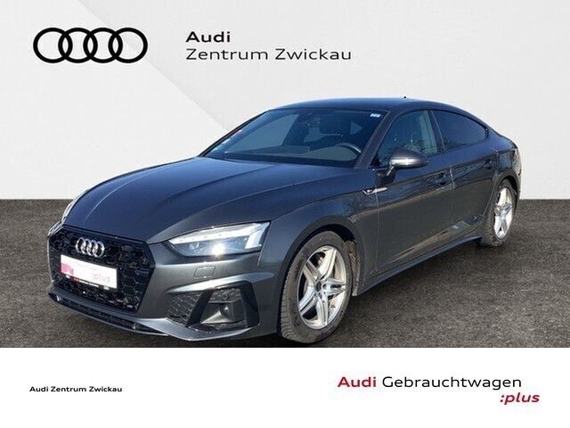 Grau Gebraucht 2022 Audi A5 Sportback S-Line Limousine | 42.460 € (Fairer Preis) - Bild 1/4