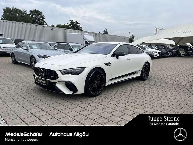 Manufaktur kaschmirweiß magno Gebraucht 2023 Mercedes AMG GT 63 AMG Coupé | 127.960 € (Teuer) - Bild 1/4