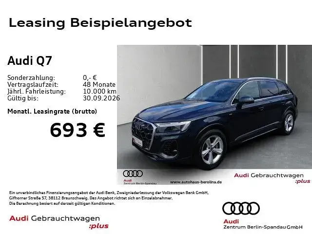 Gebraucht Audi Q7 S-Line 340 PS (250 kW) 2025 Waitomoblau metallic SUV