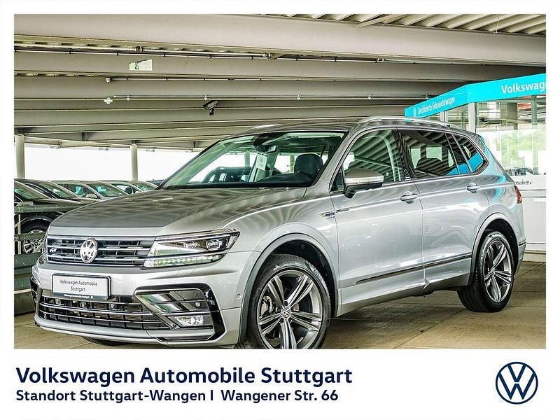 Pyritsilber metallic Gebraucht 2021 VW Tiguan Allspace Highline SUV | 29.930 € (Fairer Preis) - Bild 1/4