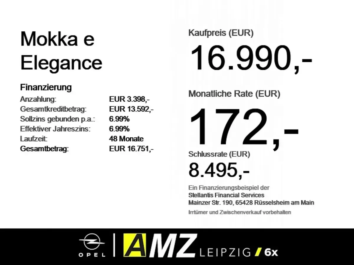 Gebraucht Opel Mokka-e Elegance 100 kW (136 PS) 2023 Lackierung schwarz perla nera/ SUV