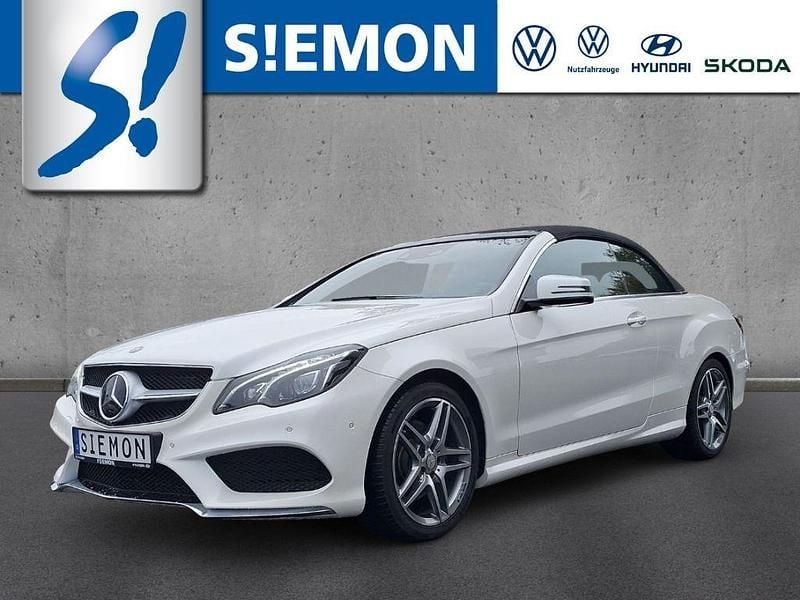 Weiß Gebraucht 2015 Mercedes E320 AMG line Cabrio | 23.430 € (Superpreis) - Bild 1/4