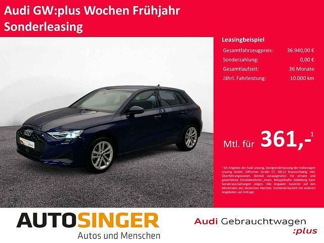 Blau Gebraucht 2024 Audi A3 Limousine | 36.940 € (Guter Preis) - Bild 1/2