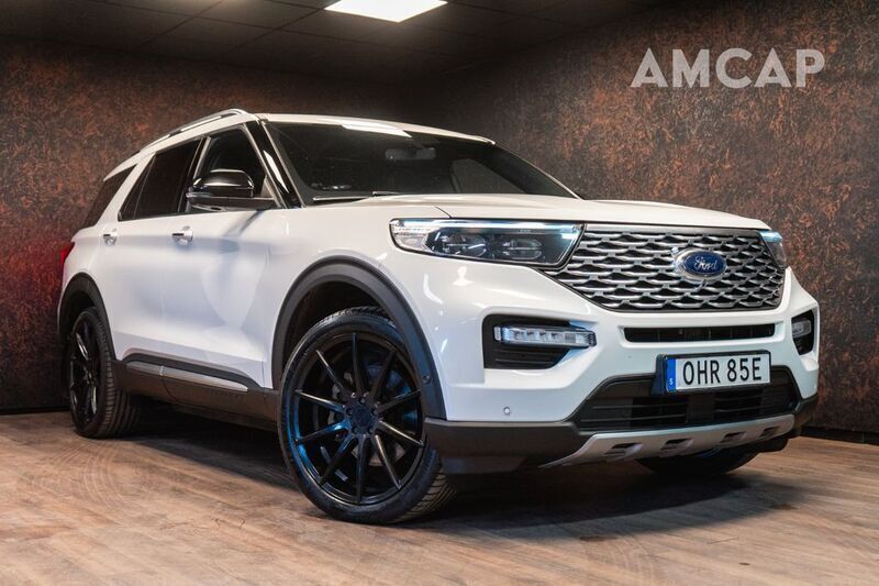 Weiß Gebraucht 2020 Ford Explorer Platinum SUV | 42.000 € (Teuer) - Bild 1/4