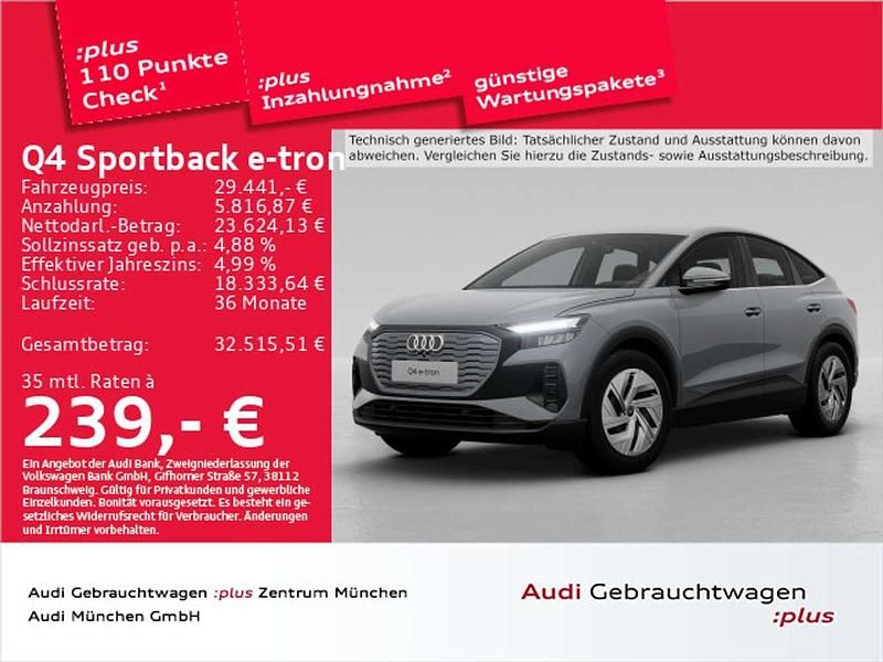 Kieselgrau Gebraucht 2023 Audi Q4 e-tron SUV | 29.441 € (Fairer Preis) - Bild 1/2