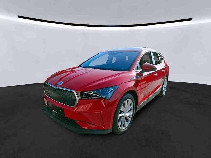 Velvetrot metallic Gebraucht 2021 Skoda Enyaq iV ecoSuite SUV | 25.290 € (Superpreis) - Bild 1/4