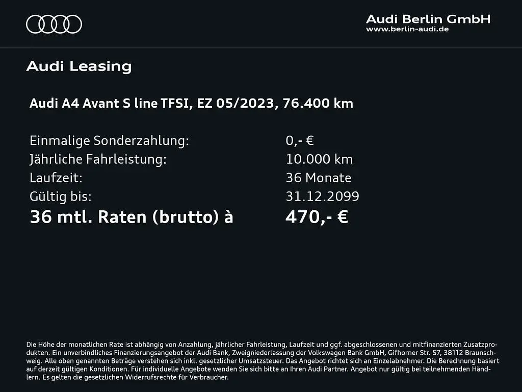 Używany Audi A4 S-Line 204 KM (150 kW) 2023 Szary Kombi
