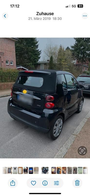 Schwarz Gebraucht 2010 Smart ForTwo Cabrio Cabrio | 5.200 € (Fairer Preis) - Bild 1/2