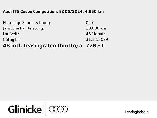 Gebraucht Audi TTS Competition 320 PS (235 kW) 2023 Gletscherweiß metallic Coupé
