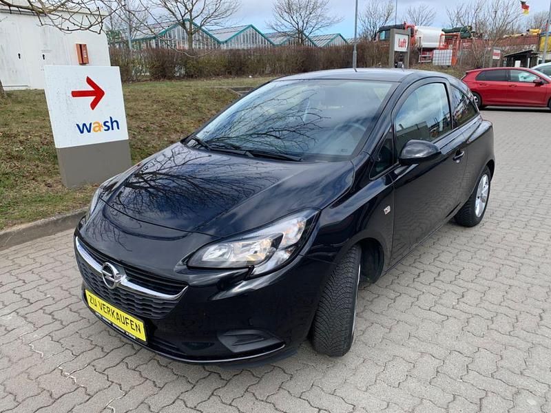 Gebraucht Opel Corsa Edition 69 PS (50 kW) 2016 Schwarz Kleinwagen