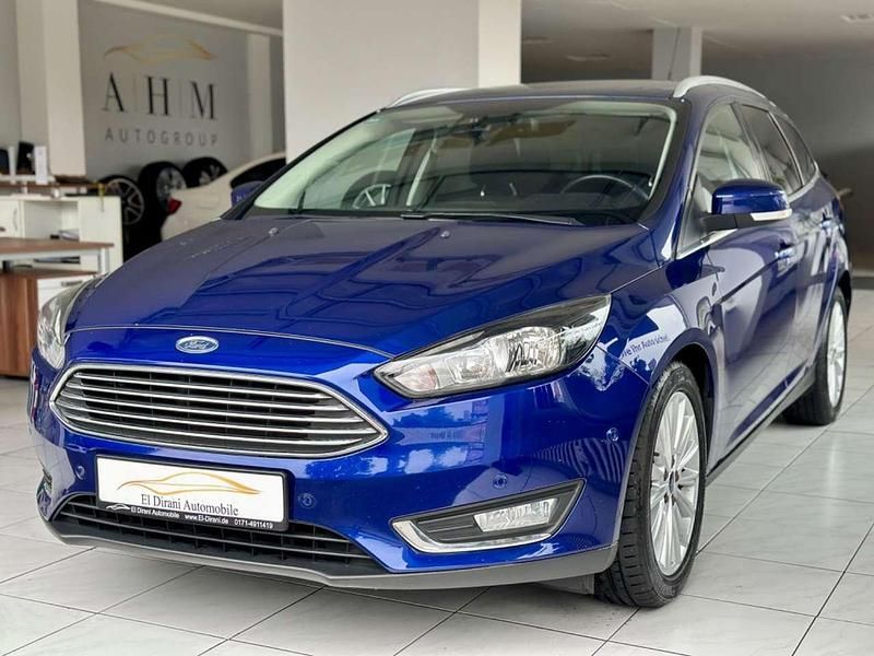 Blau Gebraucht 2016 Ford Focus Titanium Kombi | 9.990 € (Fairer Preis) - Bild 1/4