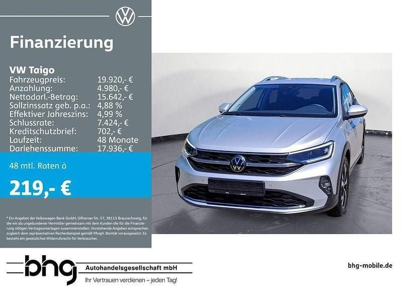 Reflexsilber metallic Gebraucht 2022 VW Taigo Style SUV | 19.920 € (Superpreis) - Bild 1/4