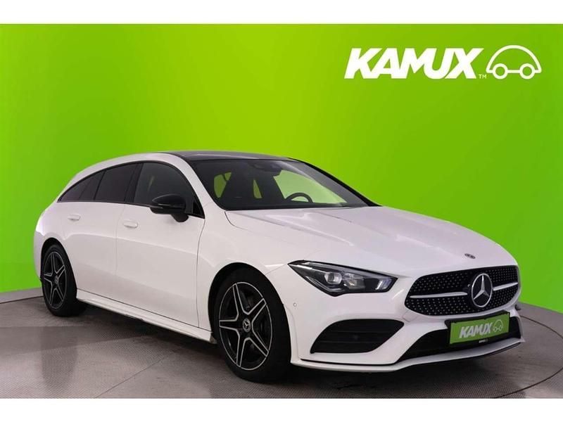 Polarweiss Gebraucht 2020 Mercedes CLA200 AMG line Kombi | 27.499 € (Fairer Preis) - Bild 1/3