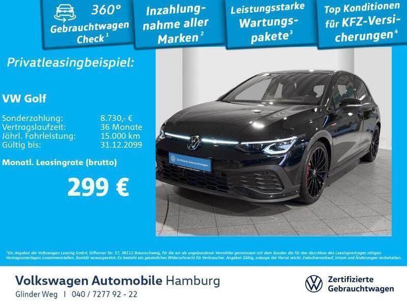 Grenadillschwarz metallic Gebraucht 2024 VW Golf VIII GTI Clubsport Limousine | 43.650 € - Bild 1/3