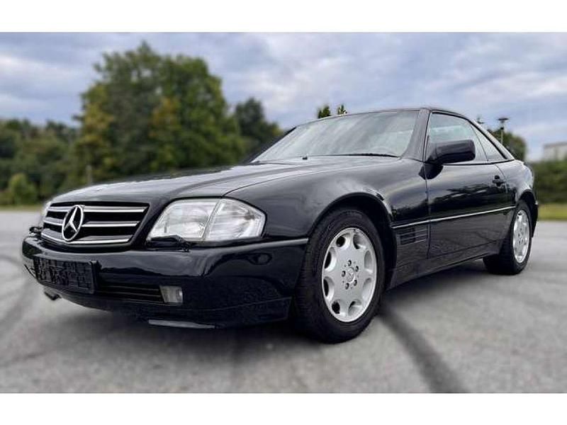 Blauschwarz metallic Gebraucht 1991 Mercedes SL500 Cabrio | 21.500 € - Bild 1/4